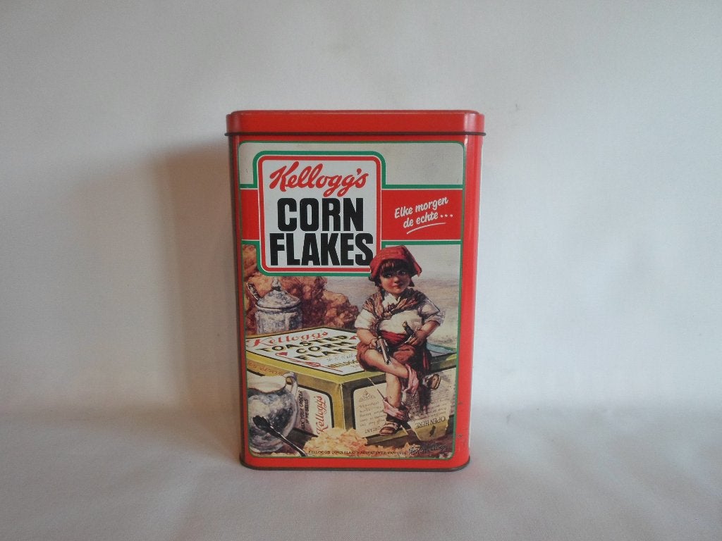 Blik Kellogg's Corn Flakes, Verzamelen, Blikken, Ophalen of Verzenden, Gebruikt, Overige