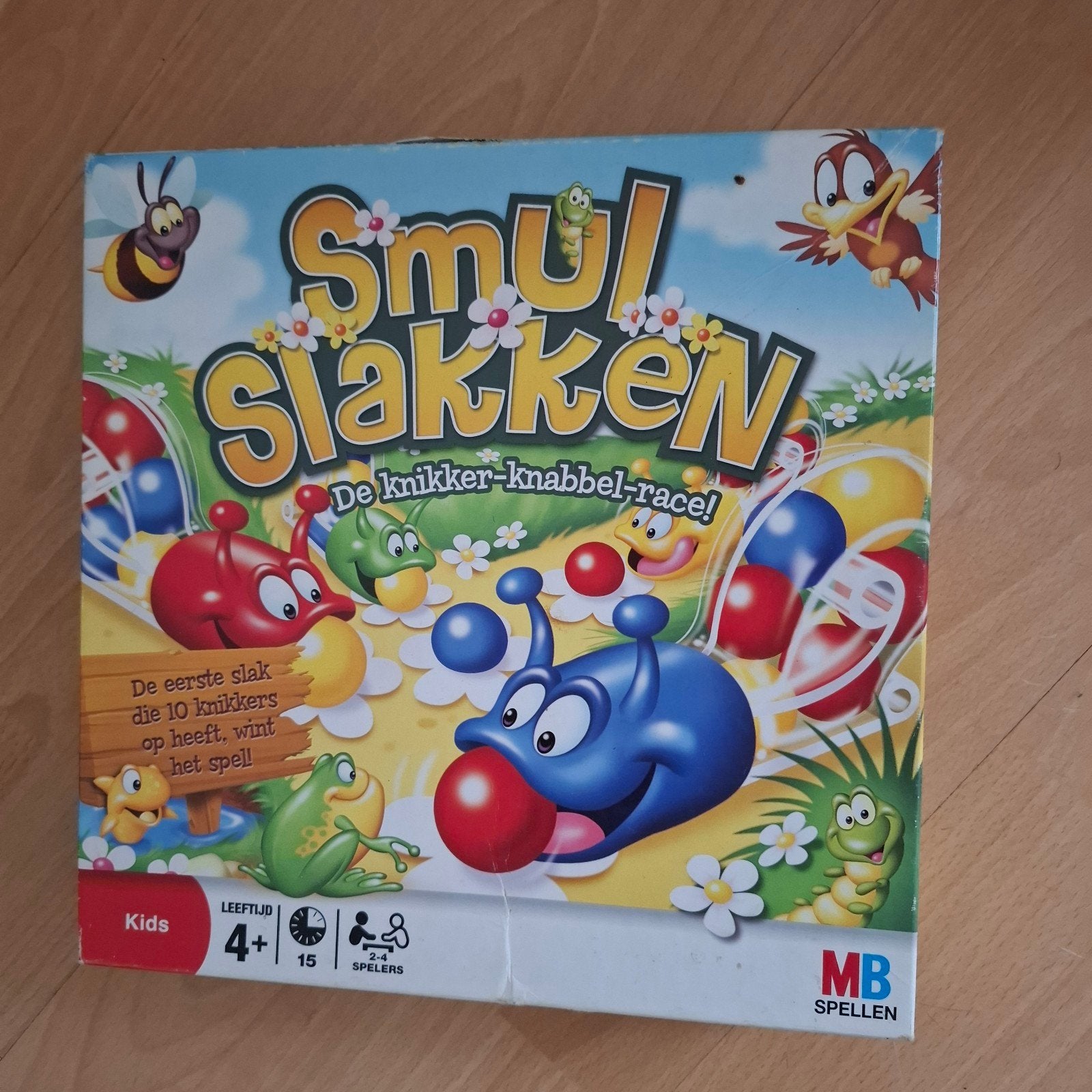 Smul Slakken: De knikker-knabbel-race! Bordspel, Drie of vier spelers, Ophalen of Verzenden, Gebruikt, MB Spellen