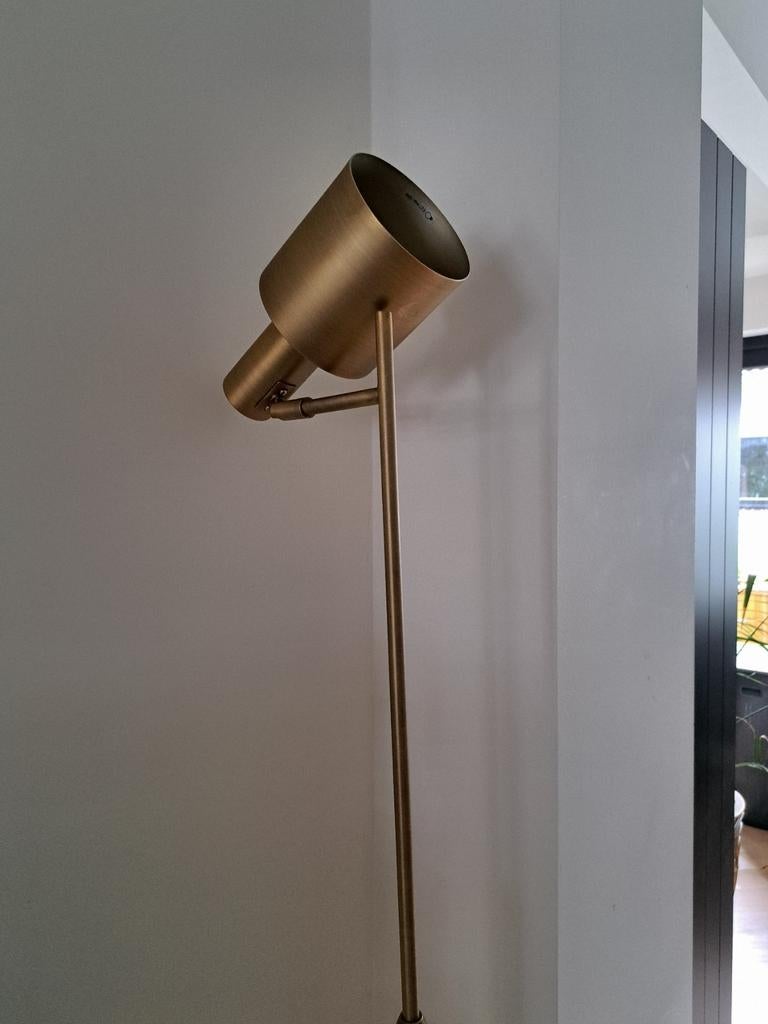 Mooie brons vloerlamp, Ophalen, Zo goed als nieuw, 150 tot 200 cm