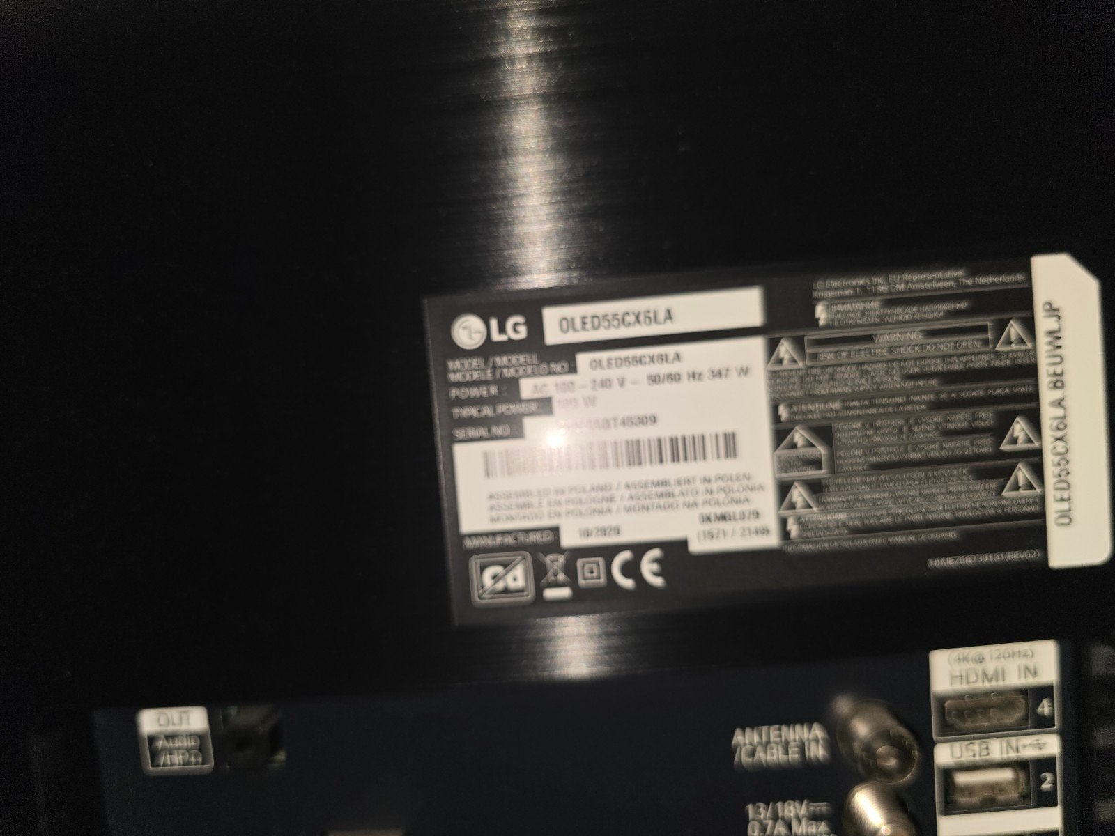 LG CX 55 inch tv te koop - Lees de tekst aub, Ophalen, Gebruikt, 100 cm of meer, 4k (UHD)