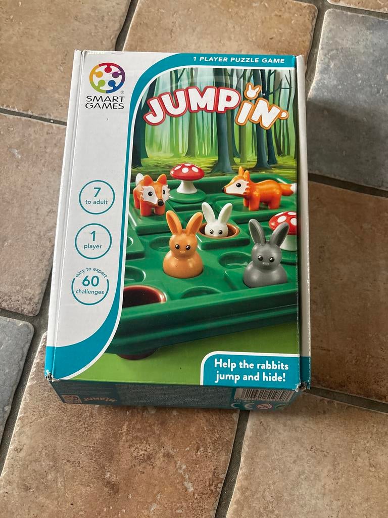 SmartGames Jump In - Konijnen Puzzelspel, Een of twee spelers, Ophalen of Verzenden, Zo goed als nieuw