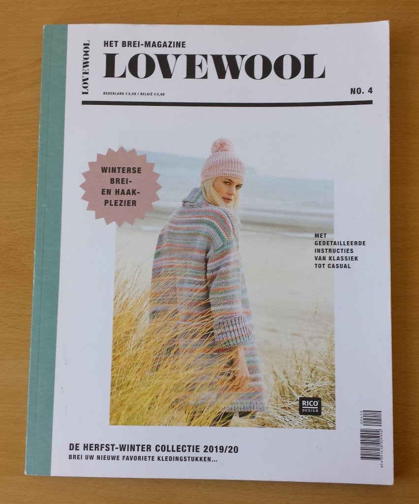 Lovewool nr.4 - Rico Design - Herfst/Winter 2019/20, Gebruikt, Breien of Haken, Ophalen of Verzenden, Rico Design