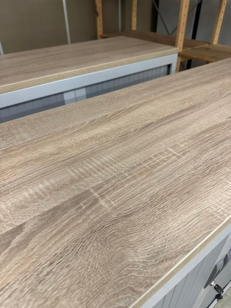 2 x roldeurkast l showroom model l aluminium kleur l, Ophalen of Verzenden, Zo goed als nieuw, 25 tot 50 cm, 100 tot 150 cm