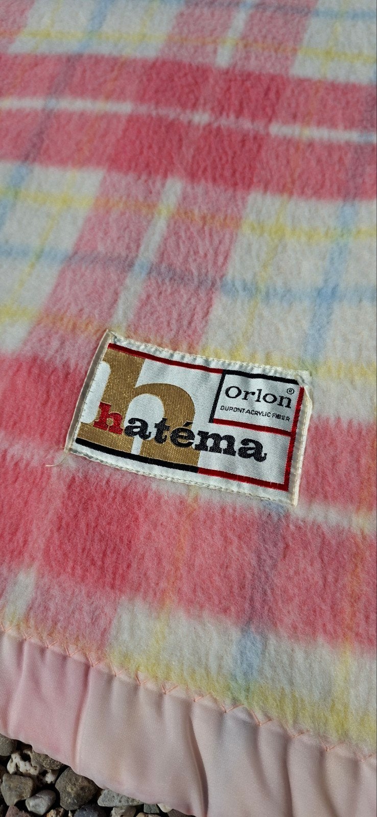Vintage Hatema deken 190x240, Ophalen of Verzenden, Zo goed als nieuw