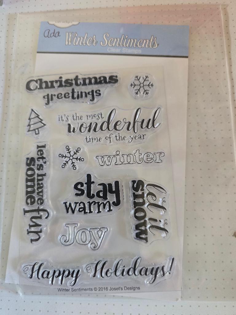 Elisabeth craft design : winter sentiments (CS023), Ophalen of Verzenden, Nieuw, Clearstamp