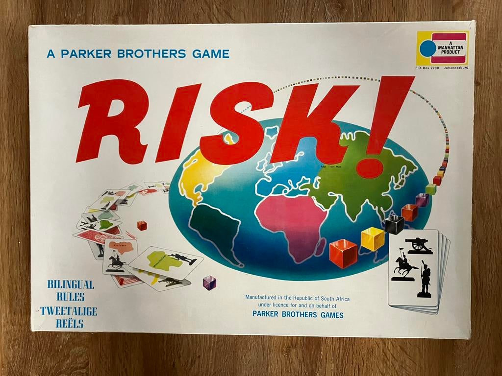 Oude Risk - Parker Brothers Game - Zuid Afrikaanse versie, Hobby en Vrije tijd, Gezelschapsspellen | Bordspellen, Vijf spelers of meer