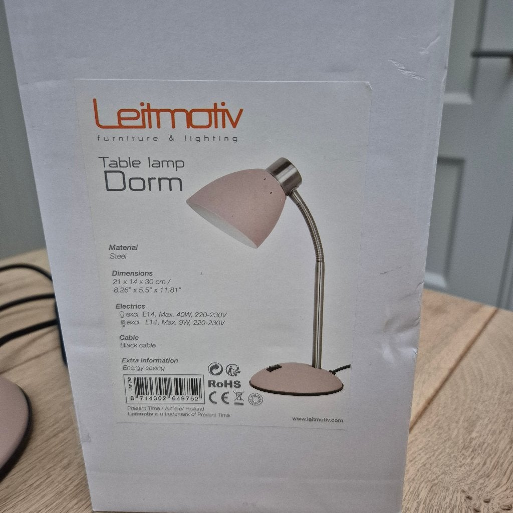 Leitmotiv tafellamp Dorm, Bureaulamp, Gebruikt, Overige merken, E14 (klein)