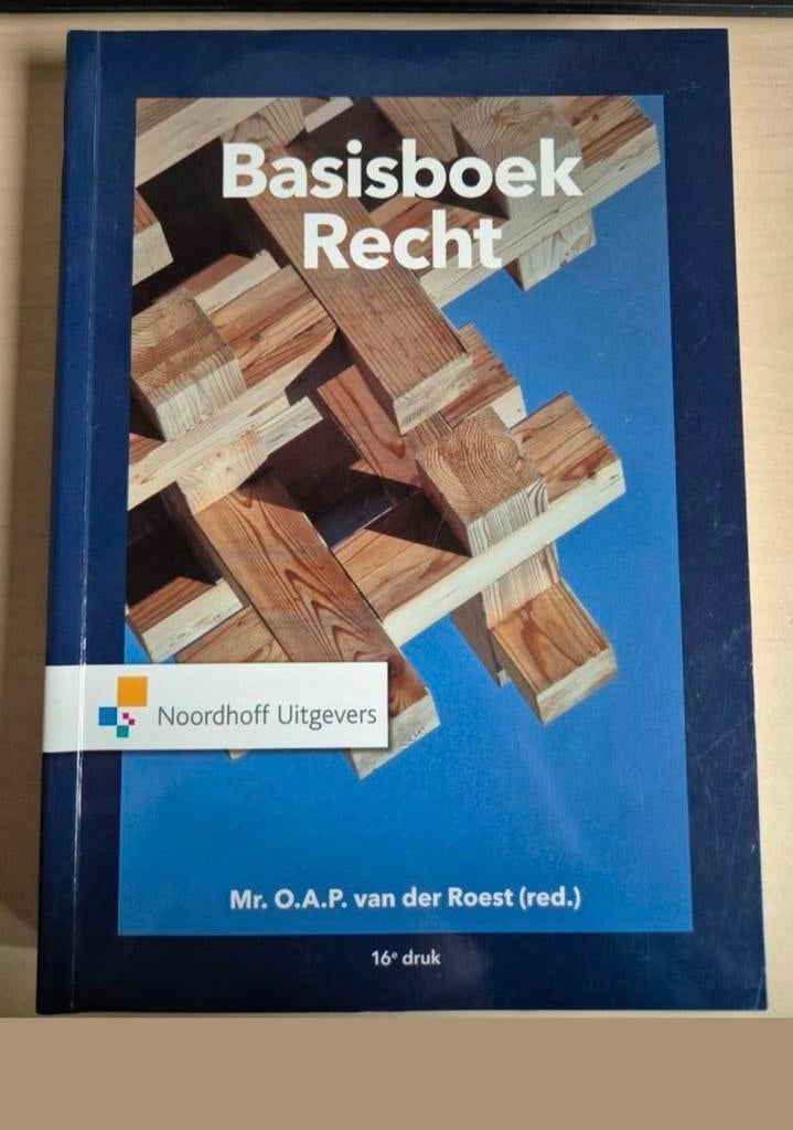 O.A.P. van der Roest - Basisboek Recht, Ophalen of Verzenden, Zo goed als nieuw