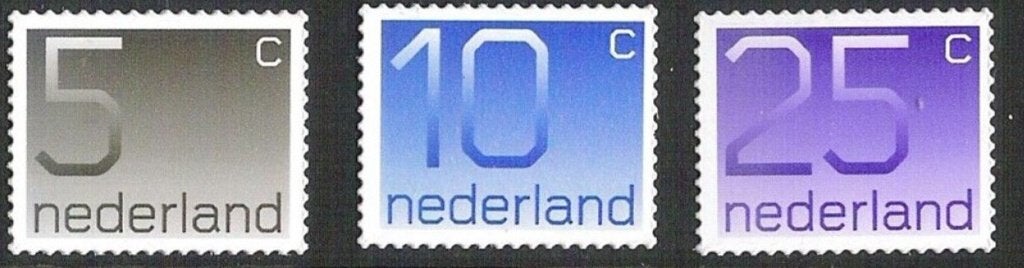 Nederland 2001 - nvph  1108B-1110B - Cijferzegels  - b1, Postzegels en Munten, Ophalen of Verzenden, Na 1940, Postfris