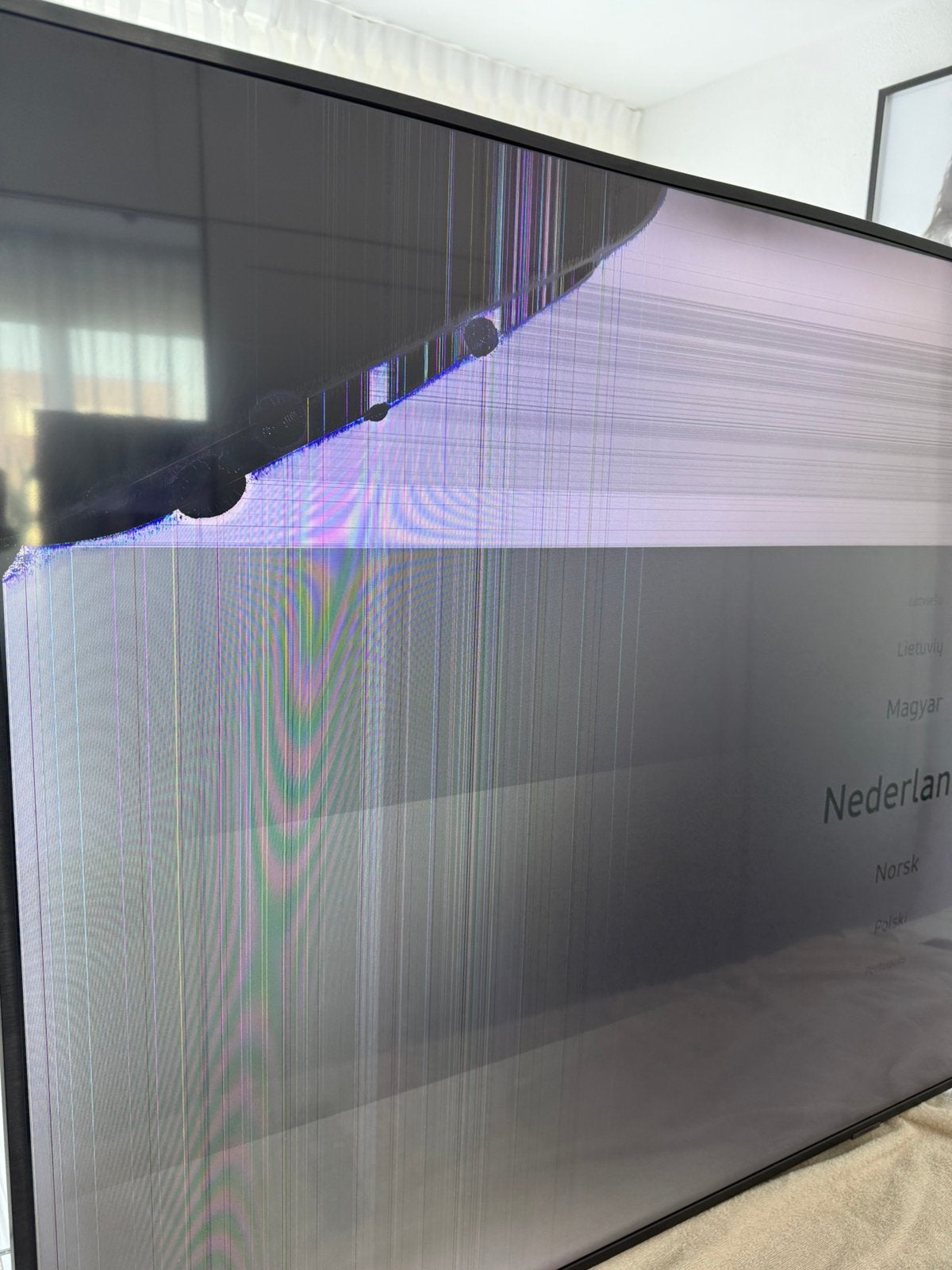 Defect tv Samsung 70 inch, Ophalen, Zo goed als nieuw, 200 cm of meer, 150 tot 200 cm