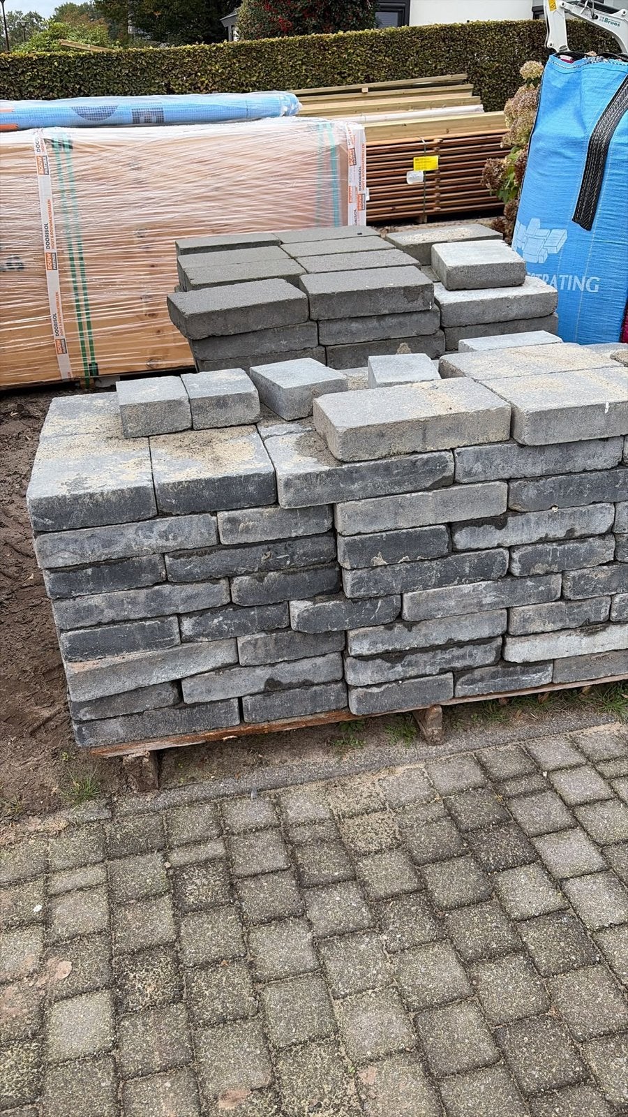 Gebruikte terrastegels en klinkers, Ophalen, Gebruikt, 10 m² of meer, Beton
