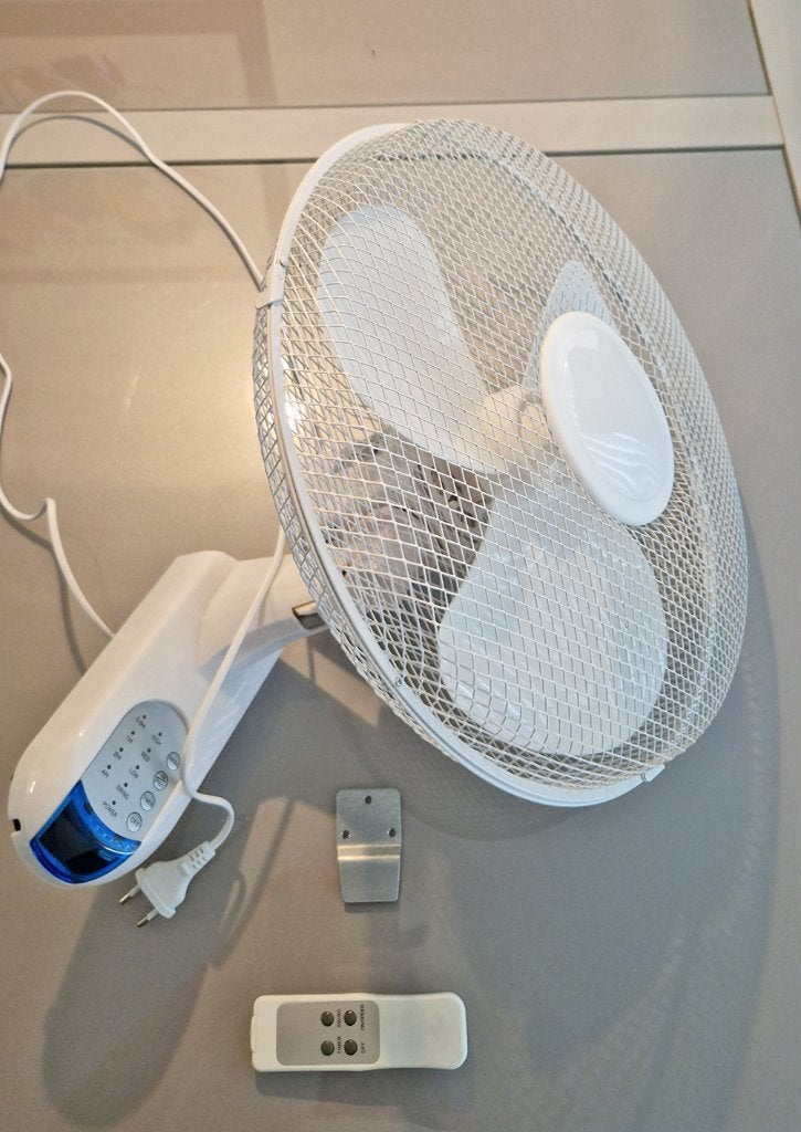 Wandventilator 40 mm, Ophalen of Verzenden, Ventilator met afstandsbediening, Gebruikt, Overige