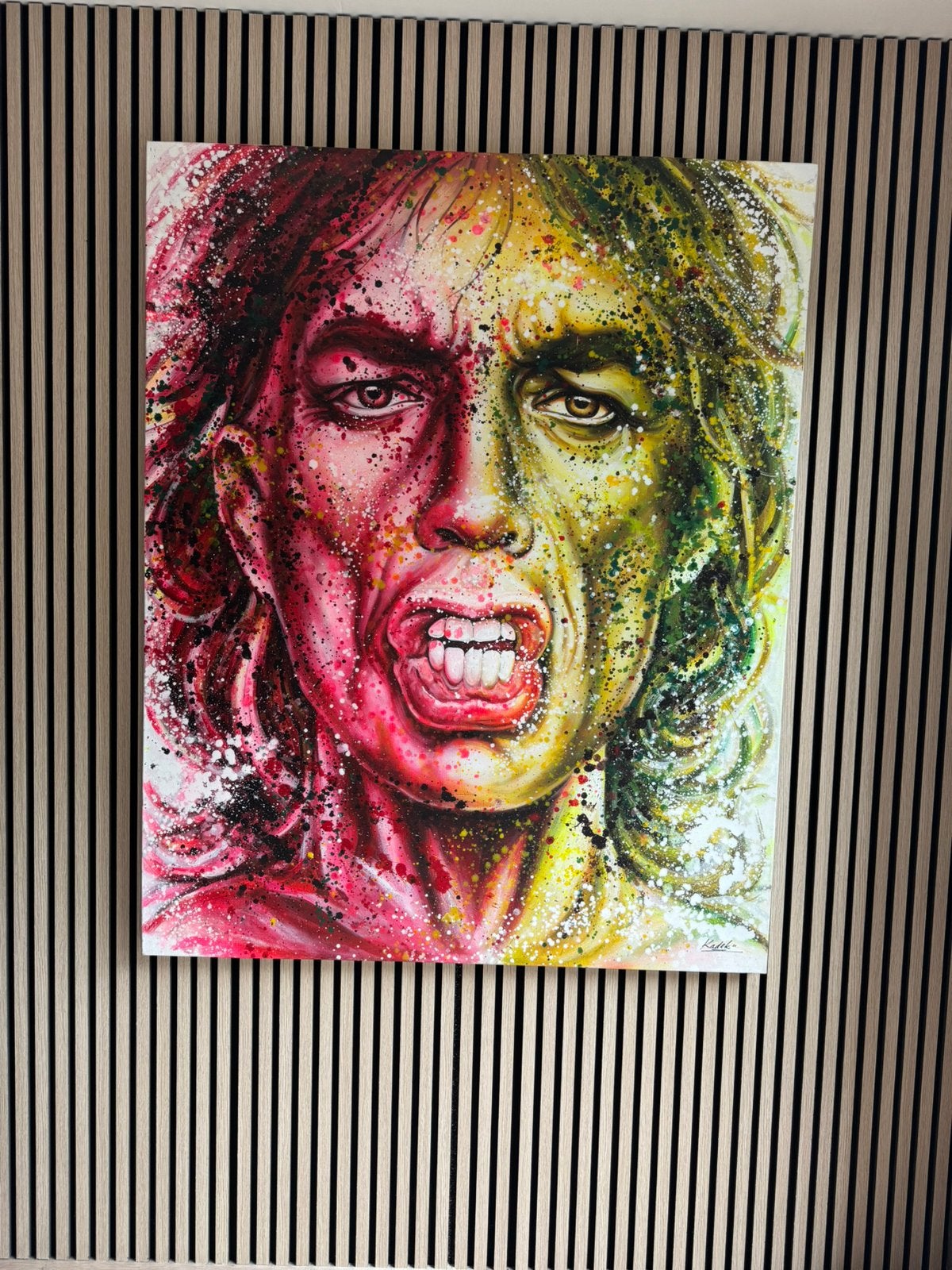 Mick Jagger schilderij, Ophalen, Olieverf, Portret