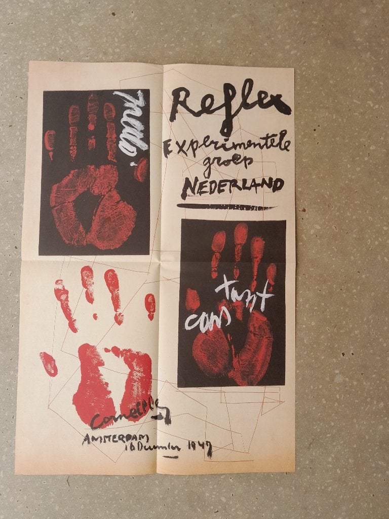 cobra ,corneille, amsterdam ,poster, karel appel, constant, Ophalen of Verzenden, A1 t/m A3, Overige onderwerpen, Rechthoekig Staand