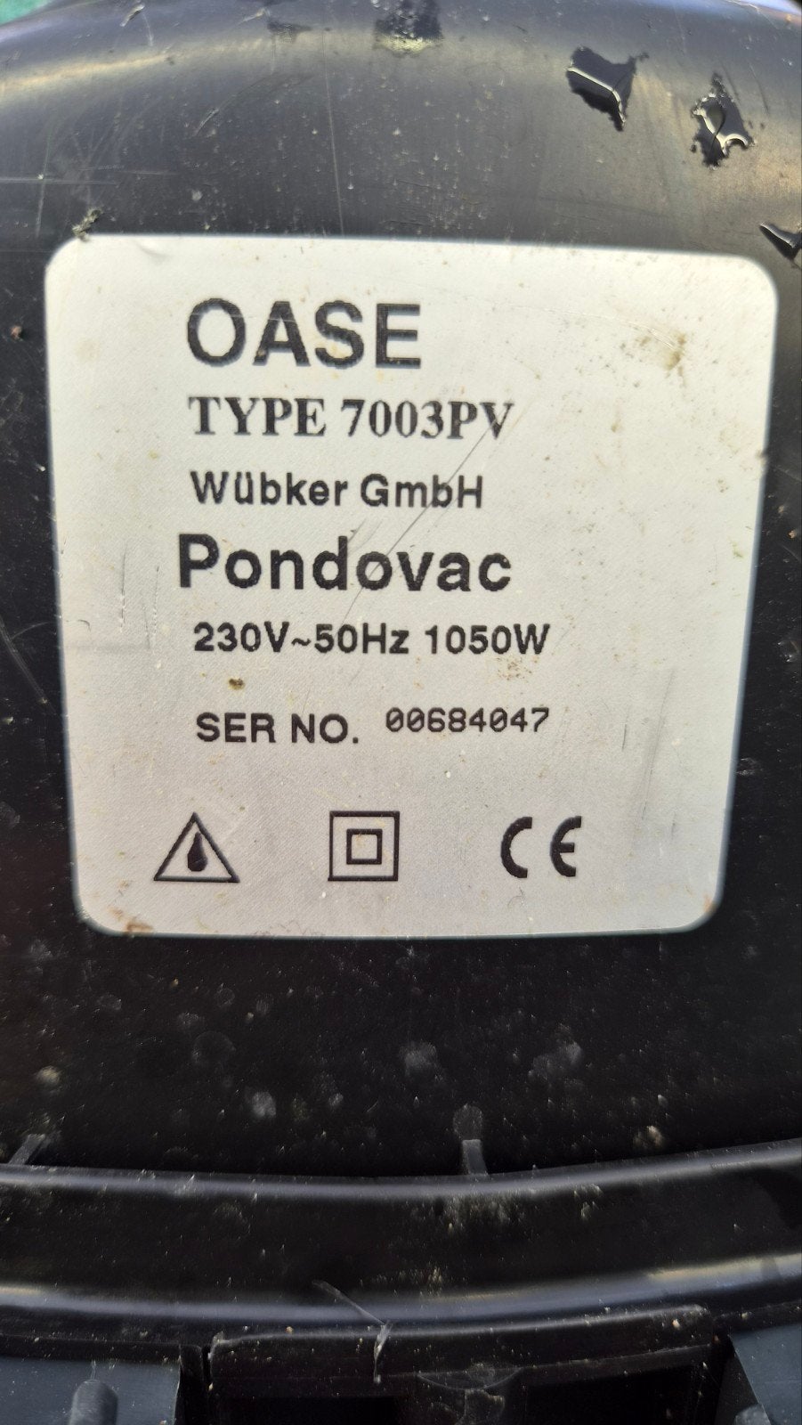 Oase Pondovac vijverstofzuiger., Ophalen