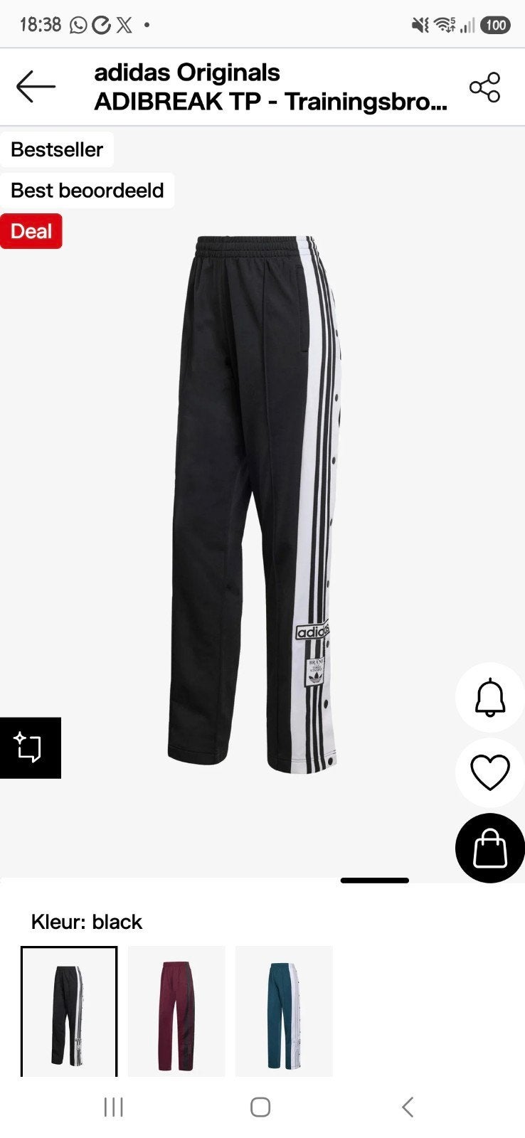 adidas trainingsbroek maat L nieuw, Kleding | Dames, Ophalen of Verzenden