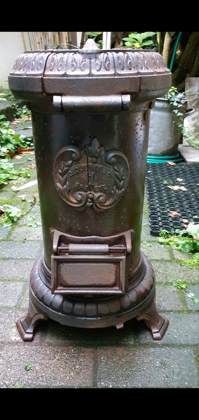 Godin potkachel, Ophalen, Gas, Gaskachel