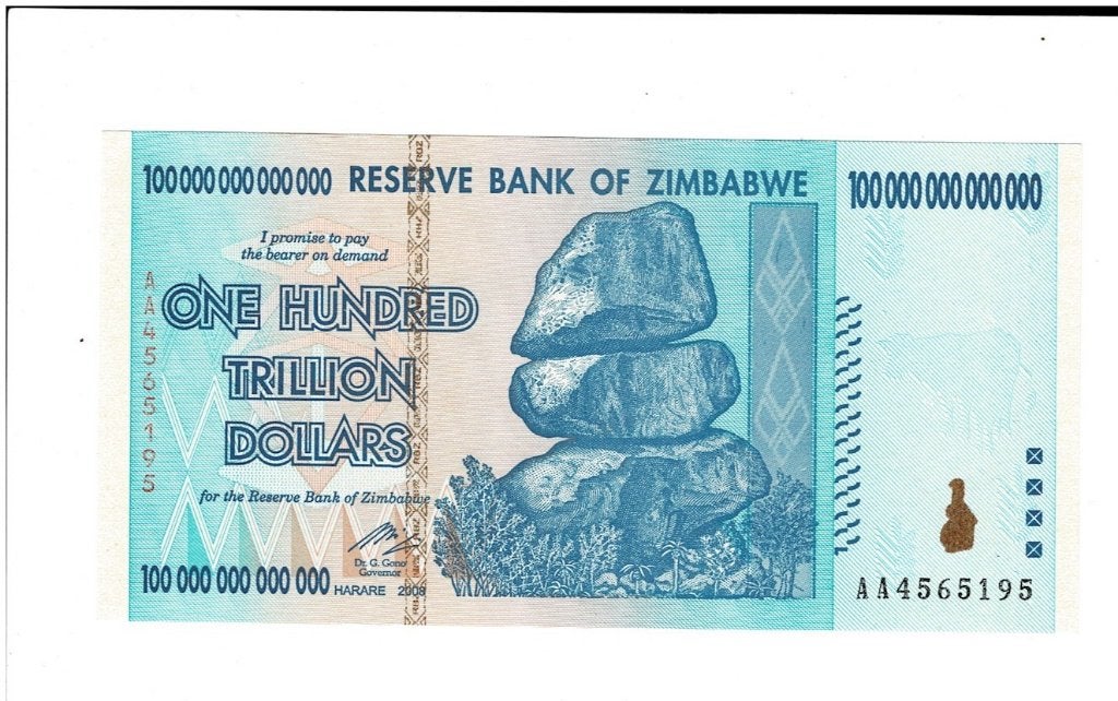 Zimbabwe, 100.000.000.000.000 dollars 2008 - UNC, Postzegels en Munten, Bankbiljetten | Afrika, Verzenden, Zimbabwe