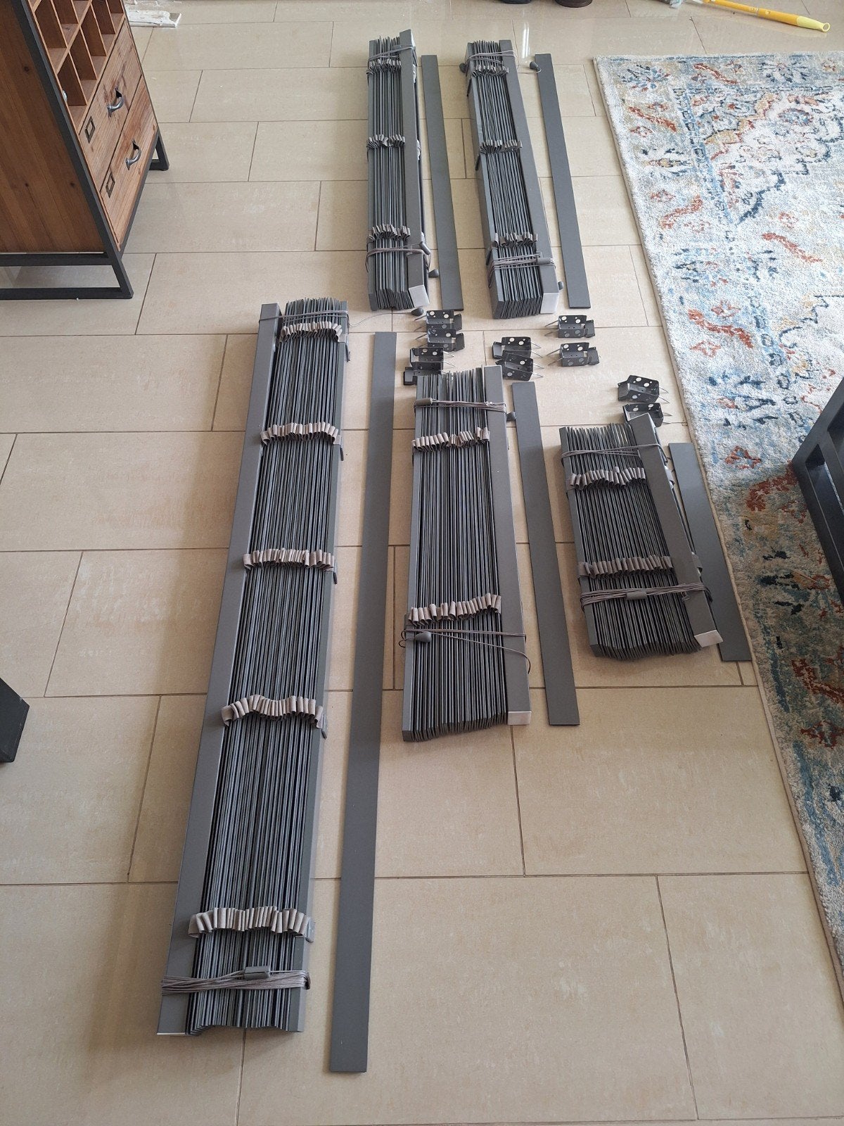 Luxaflex antraciet, Ophalen, Zo goed als nieuw, 100 tot 150 cm, 150 tot 200 cm