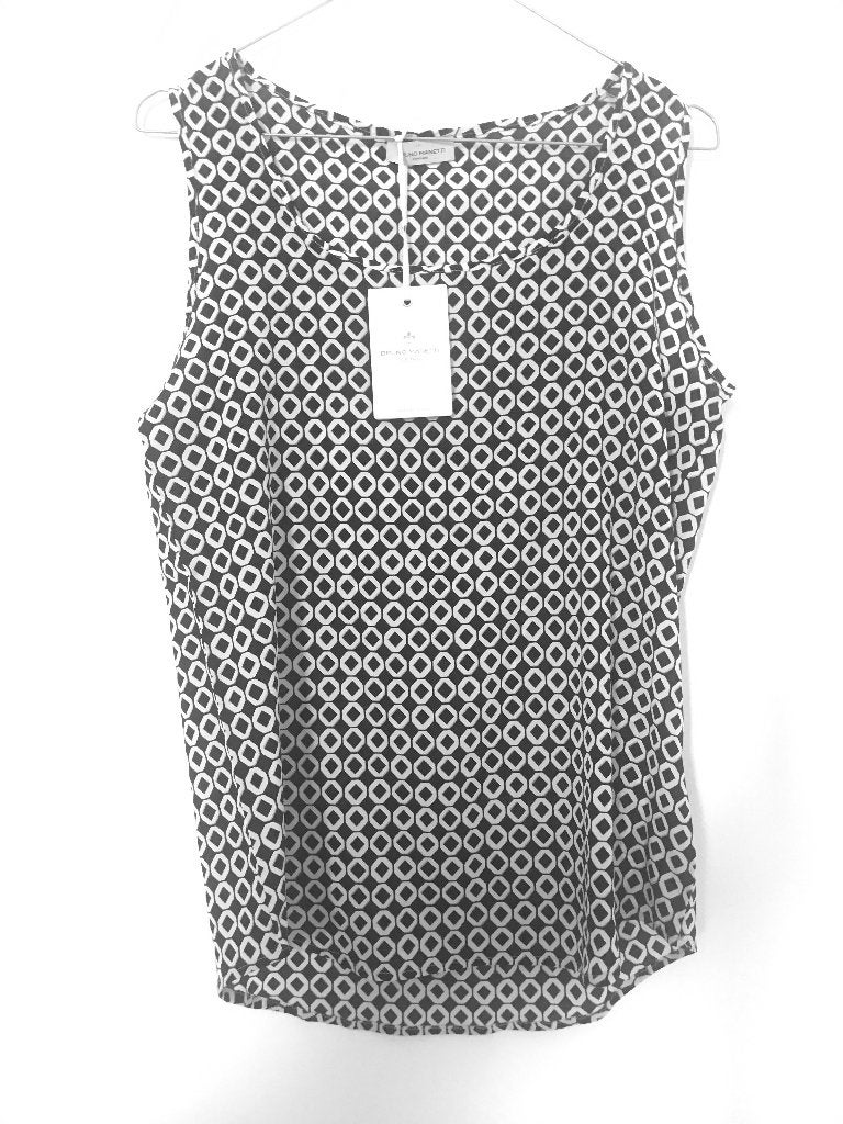 Bruno Manetti 50s style mouwloze zijden top - new, Zwart, Nieuw, Ophalen of Verzenden, Bruno Manetti