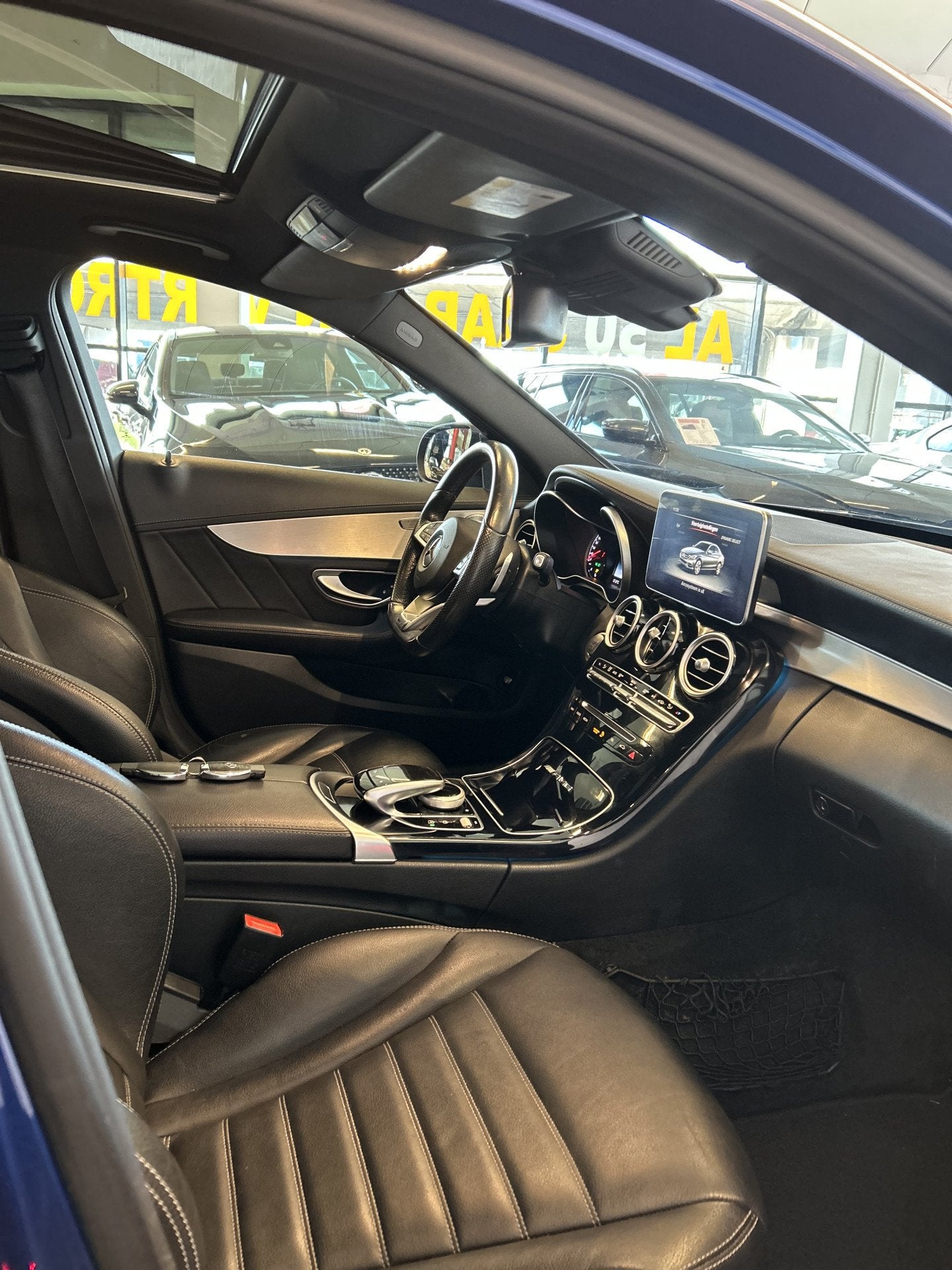 Mercedes-Benz C-Klasse C43/450 AMG 4MATIC V6 368PK | Panoram, 368 pk, Met garantie (alle), Blauw, 2996 cc