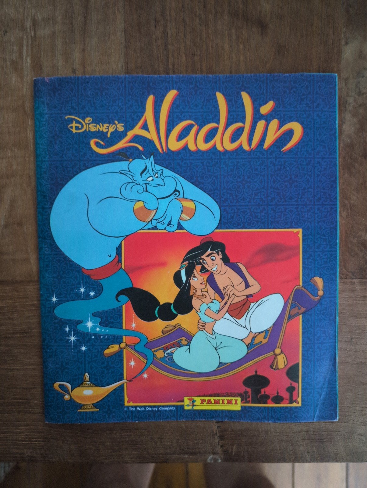 Disney Aladdin Panini Stickerboek met Plaatjes, Ophalen of Verzenden, Overige figuren, Gebruikt, Papier, Kaart of Schrift