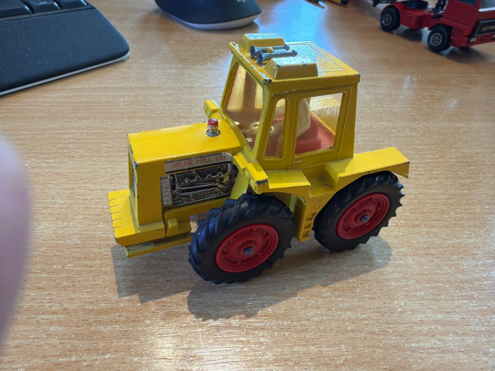 Vintage Matchbox K-5 muir hill Tractor & Trailer 1977, Ophalen of Verzenden, Gebruikt