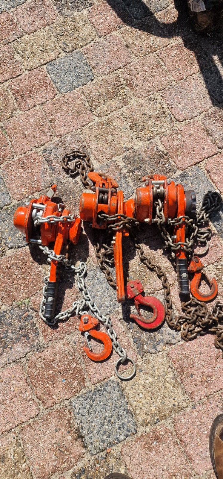 Setje Rema takels 750kg 3stuks, Ophalen
