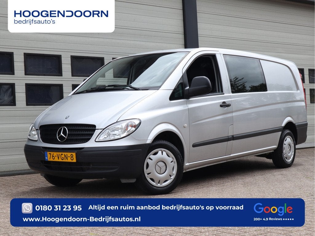 Mercedes-Benz Vito 109 CDI Lang L2 - DC 5 Pers. - MARGE - Ai, Auto's, Gebruikt, 4 cilinders, Bedrijf, Grijs