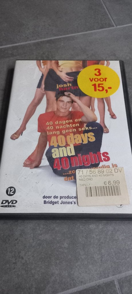 DVD 40 days and 40 nights - nieuw, Engels, Alle leeftijden, Nederlands, Romantische komedie