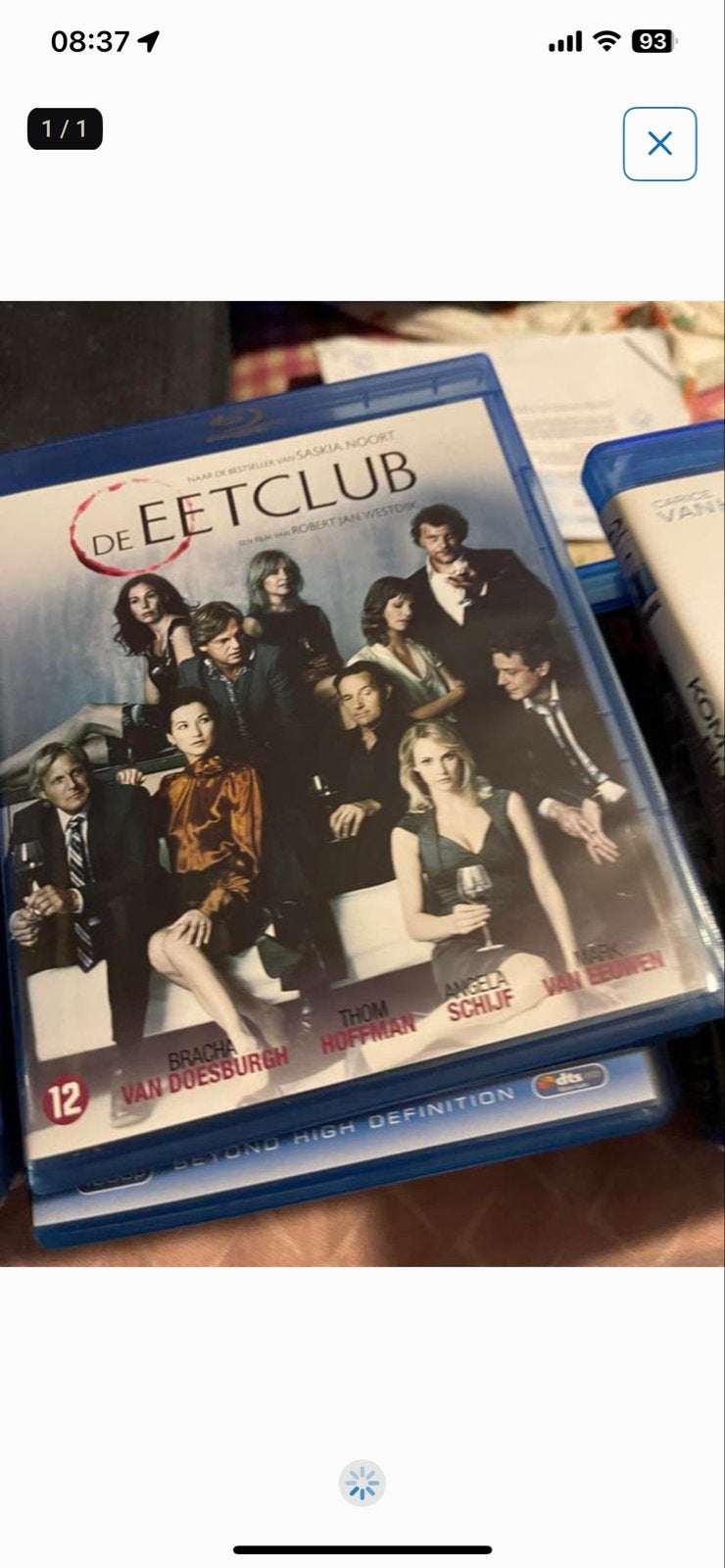 De Eetclub Blu-ray - Nederlandse thriller, Vanaf 12 jaar, Ophalen of Verzenden, Zo goed als nieuw, Overige gebieden