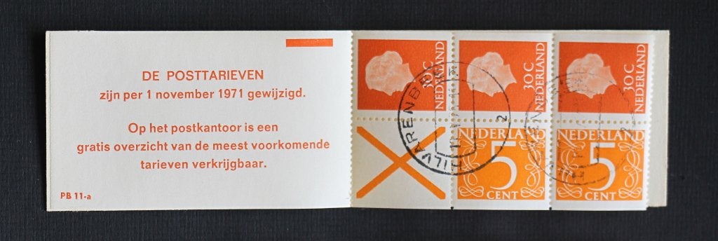 NVPH PB 11a Postzegelboekje gestempeld, Postzegels en Munten, Postzegels | Nederland, Verzenden, Na 1940, Gestempeld