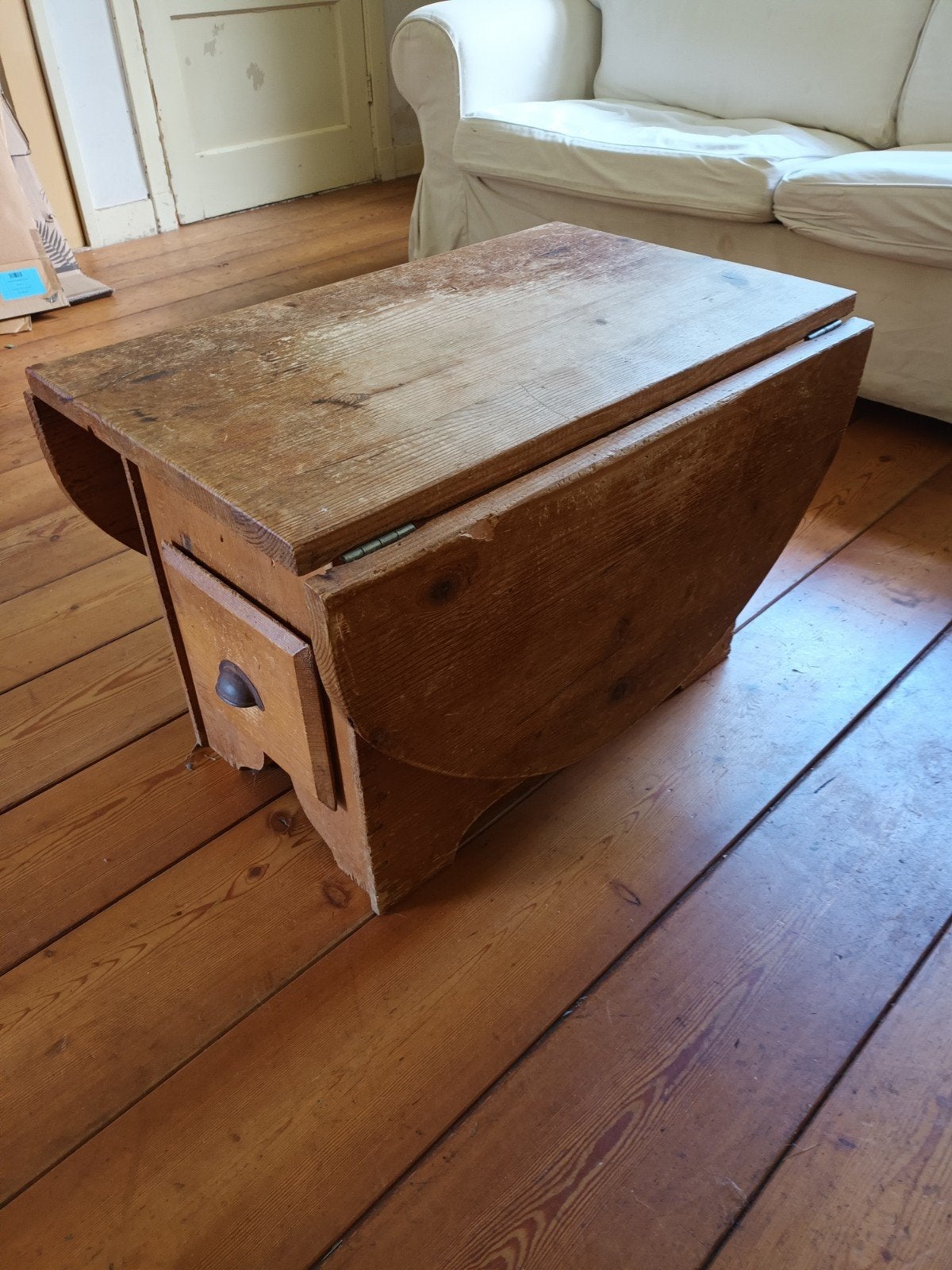 antieke hangoor tafel, Ophalen