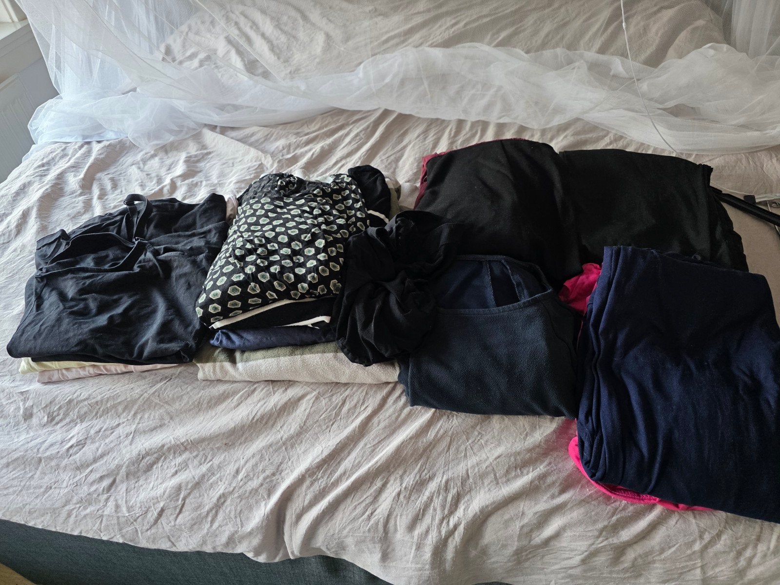 Zwangerschapskleding pakket 16 stuks + panty maat 44/46, Ophalen of Verzenden, Gedragen, Maat 42/44 (L), Broek of Spijkerbroek