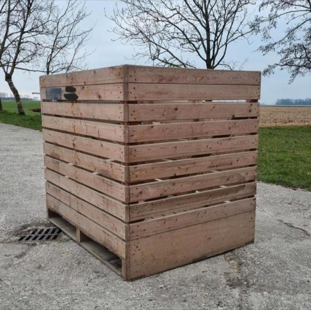 Houten kist hout / tons aardappel kist, Ophalen of Verzenden