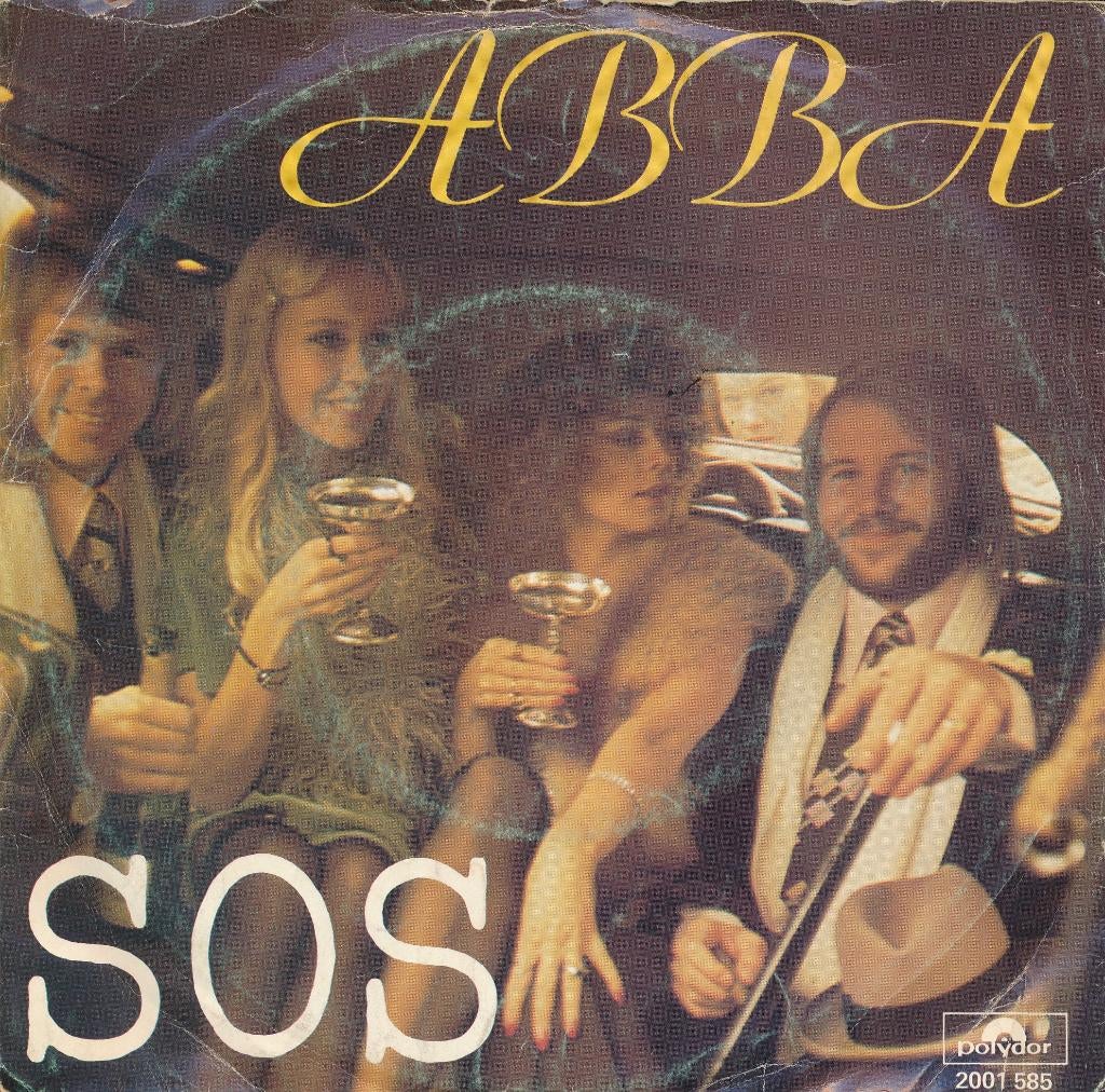 2331 Abba - SOS (1975), Cd's en Dvd's, Vinyl Singles, Gebruikt, 7 inch, Single, Ophalen of Verzenden