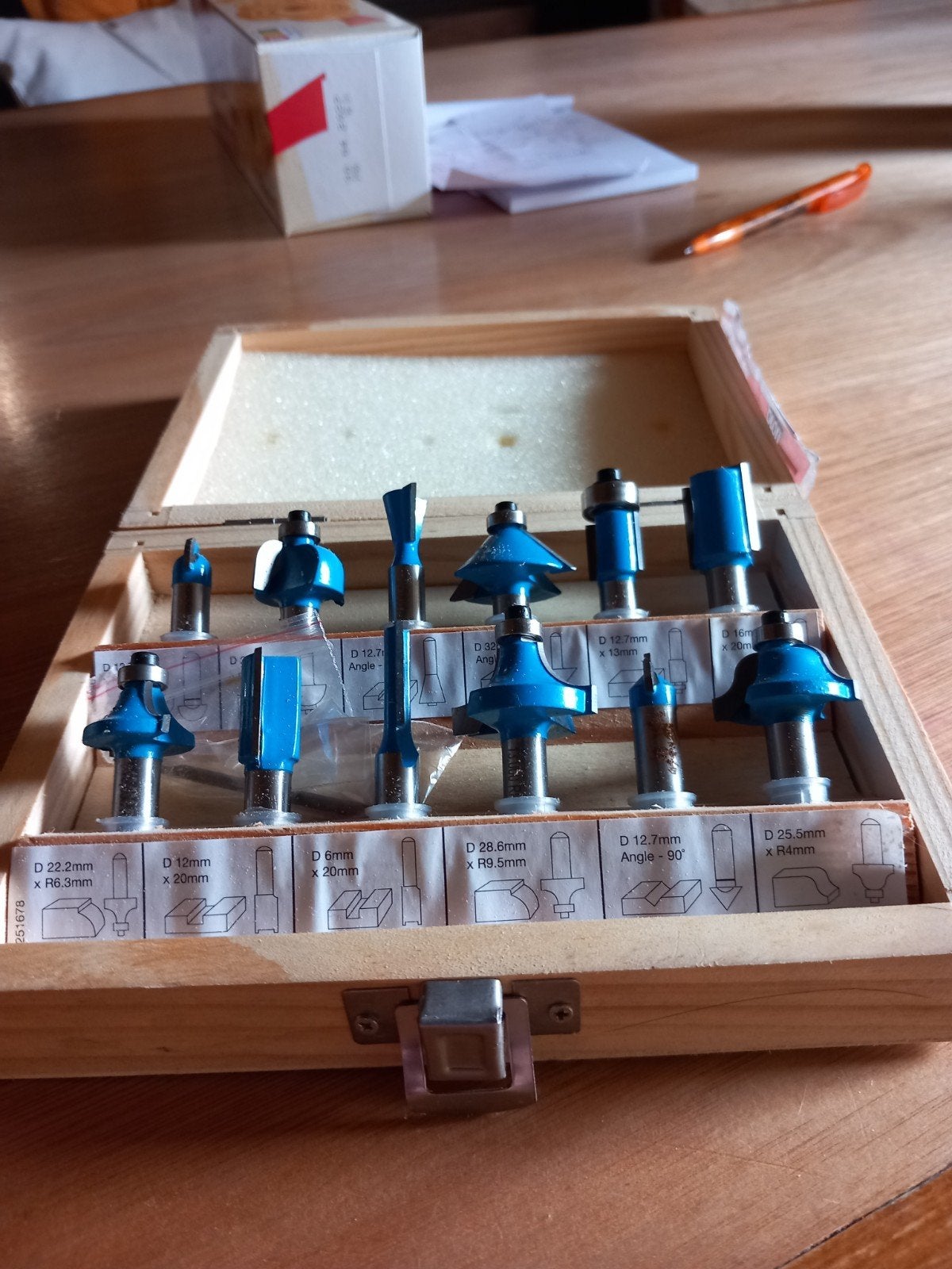 WISVO Tools Profi Hardmetalen Frezenset 12-delig, Ophalen, WISVO Tools Profi, Zo goed als nieuw, Bovenfrees
