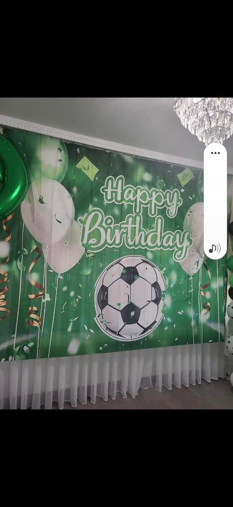 Voetbal Thema Verjaardagsfeest Decoratie Set, Ophalen of Verzenden, Zo goed als nieuw