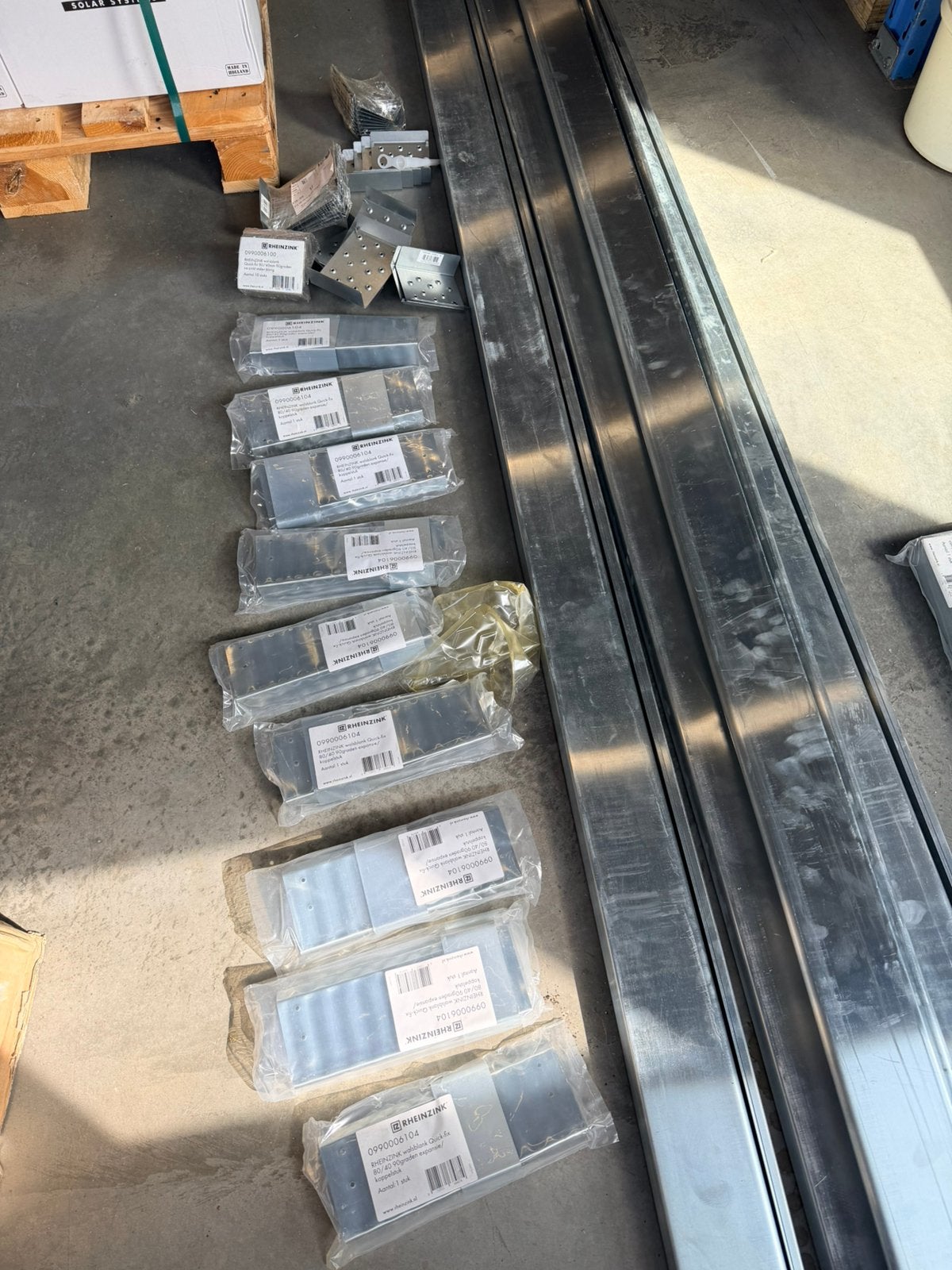 Doe het zelf /Zink deklijst veranda ambacht, 3 ramen of meer, 250 tot 500 cm, Ophalen of Verzenden, Metaal