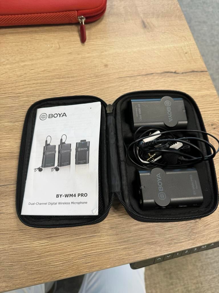 BOYA BY-WM4 PRO Dual-Channel Digitale Draadloze Microfoon, Ophalen, Gebruikt, Overige typen, Draadloos