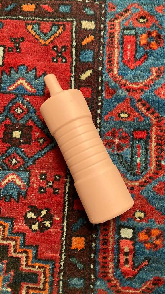 Vaas Foekje Fleur #5, Ophalen, Oranje, Glas, Minder dan 50 cm