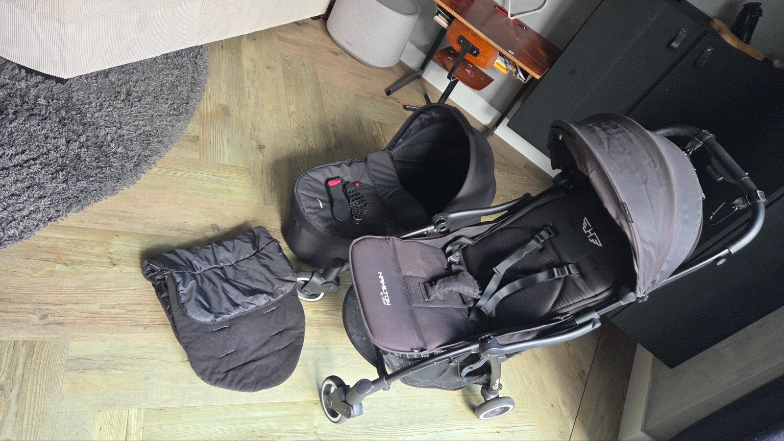 Hamilton buggy, Kinderen en Baby's, Ophalen, Zo goed als nieuw, Overige merken, Verstelbare rugleuning