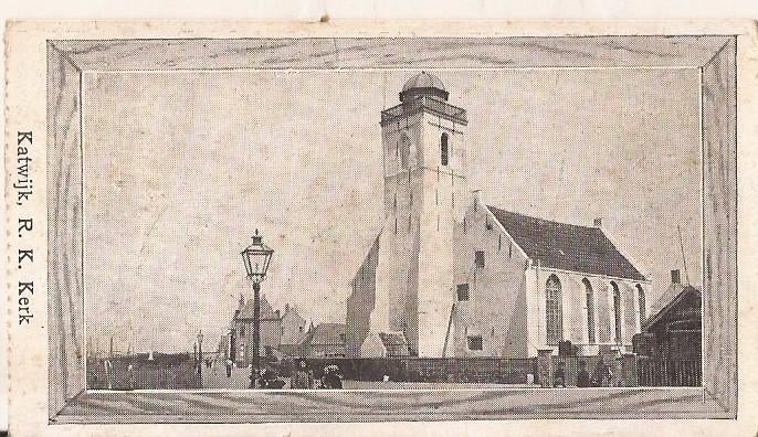 Verzamelplaatje katwijk R.K. kerk vh J.P Coelingh Deventer, Gebruikt, Overige typen, Ophalen of Verzenden, Nvt