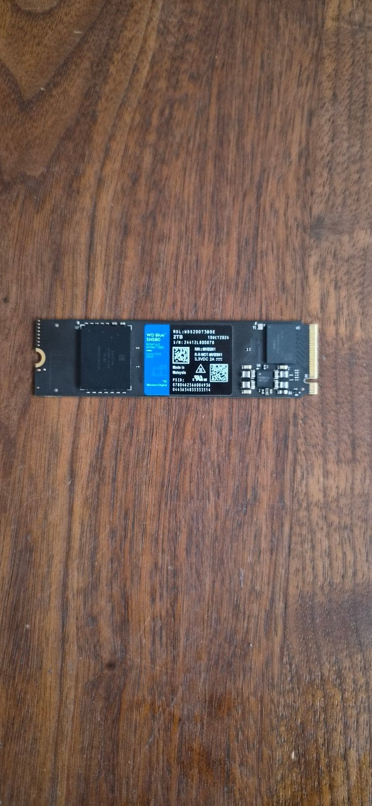 WD Blue SNS80 2TB, Computers en Software, Harde schijven, Zo goed als nieuw, Desktop, Intern, SSD, Ophalen of Verzenden