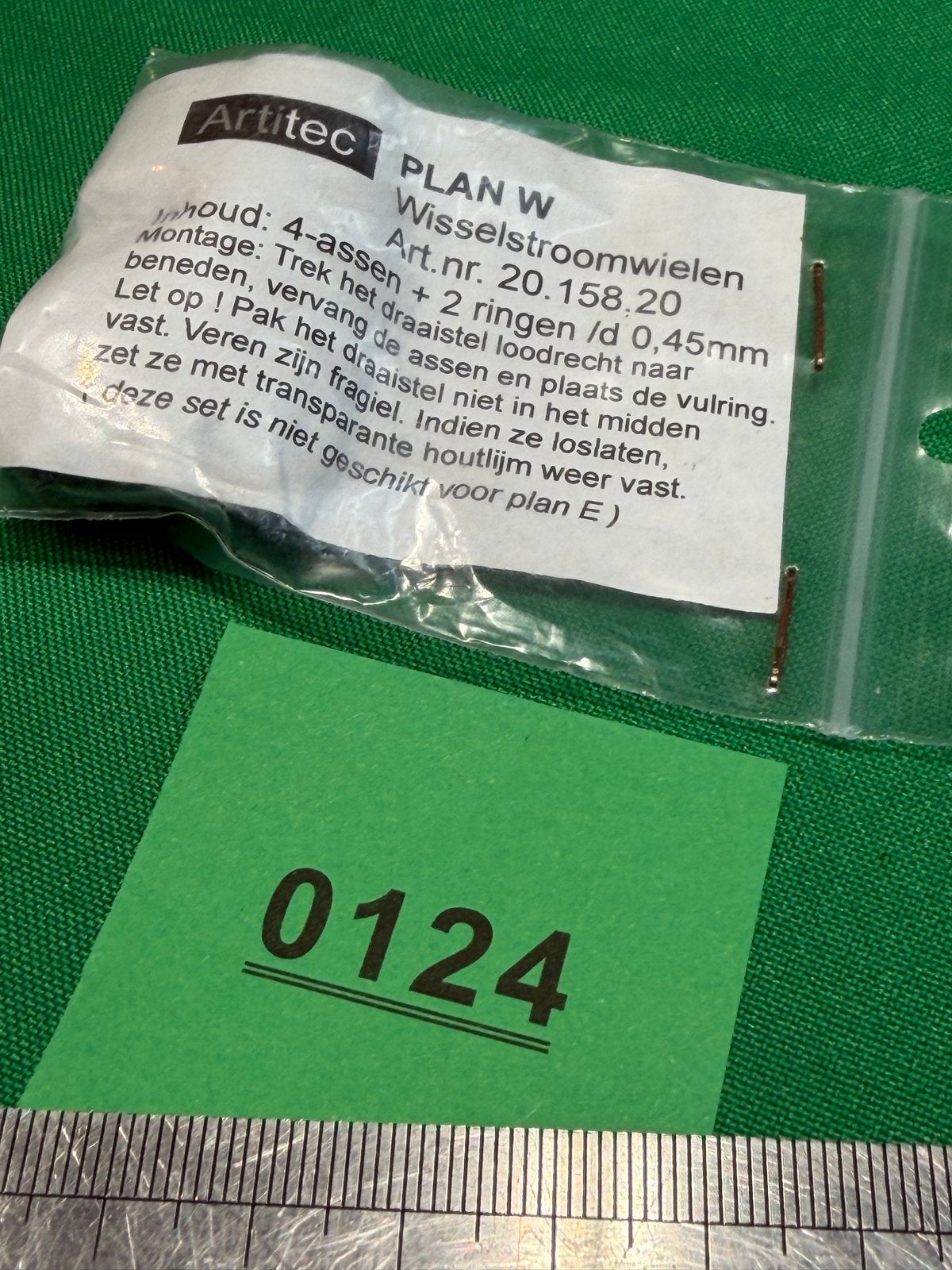 124- Artitec PLAN W Wisselstroomwielen 20.158.20, Hobby en Vrije tijd, Ophalen of Verzenden, Nieuw