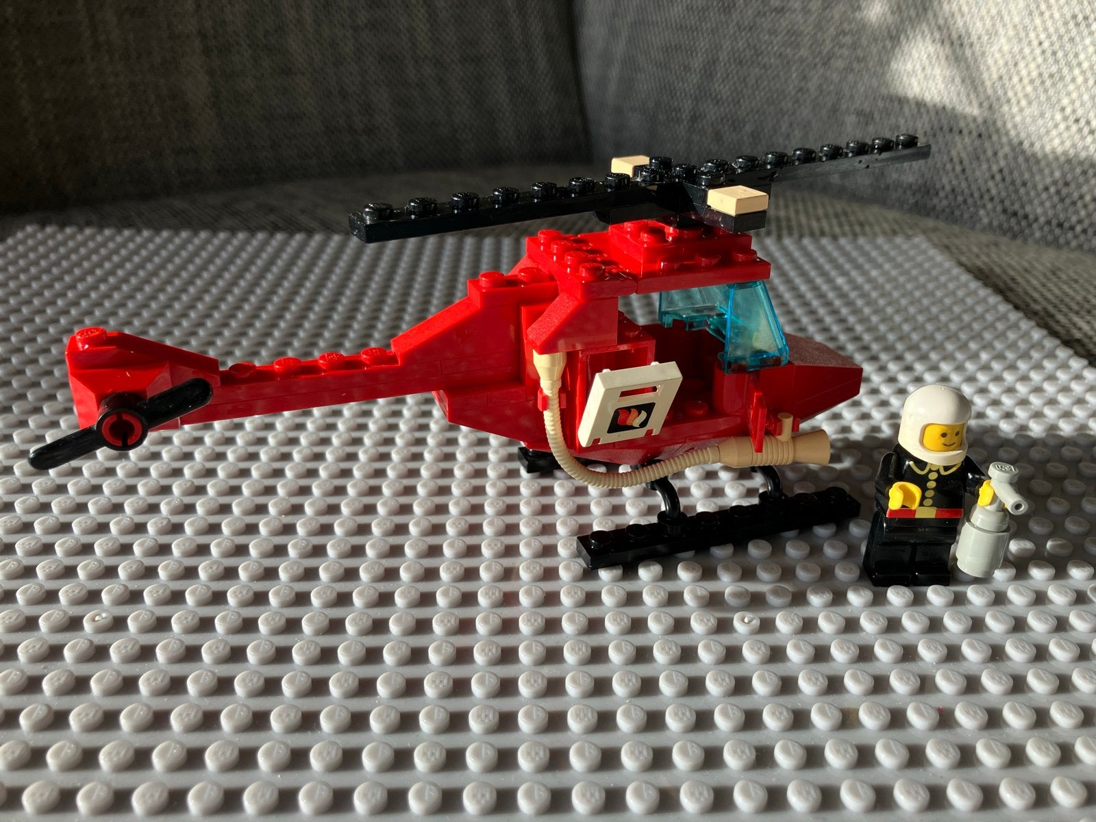 Lego Brandweer Helikopter met Brandweerman, Ophalen of Verzenden, Gebruikt