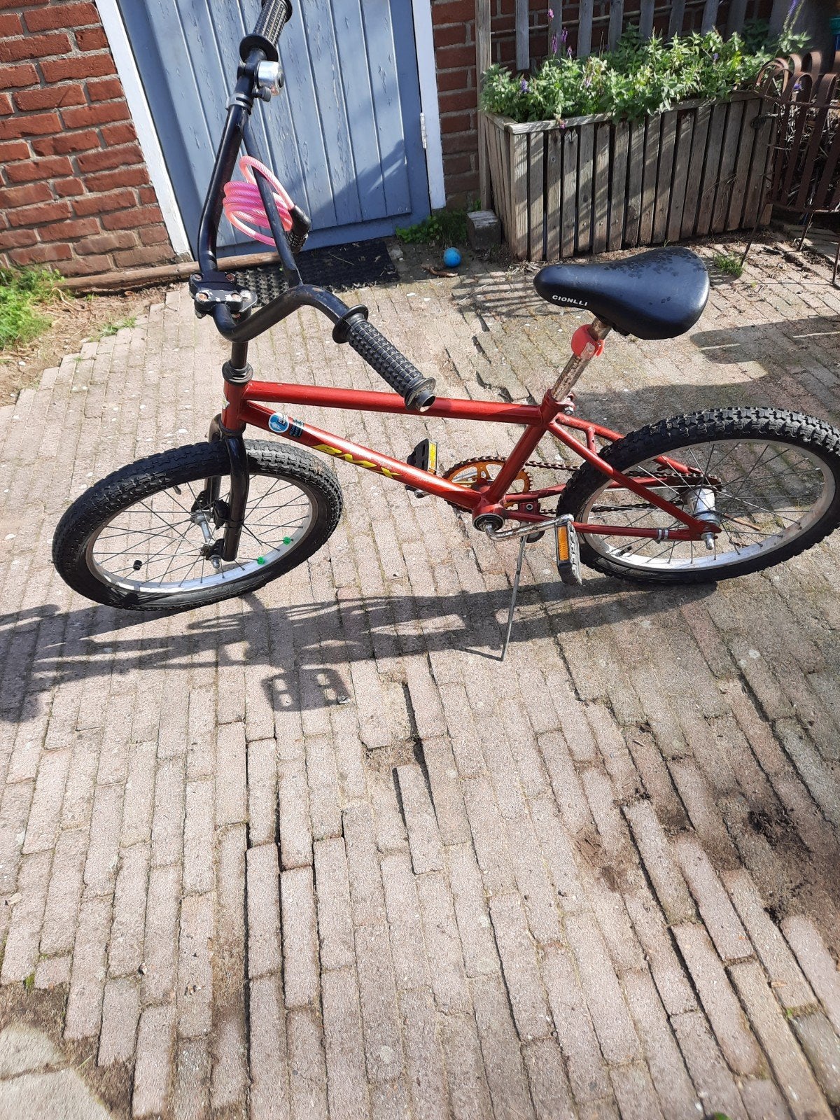 Te koop BMX fiets. 22 inch., Ophalen, 22 inch, Gebruikt, Terugtraprem