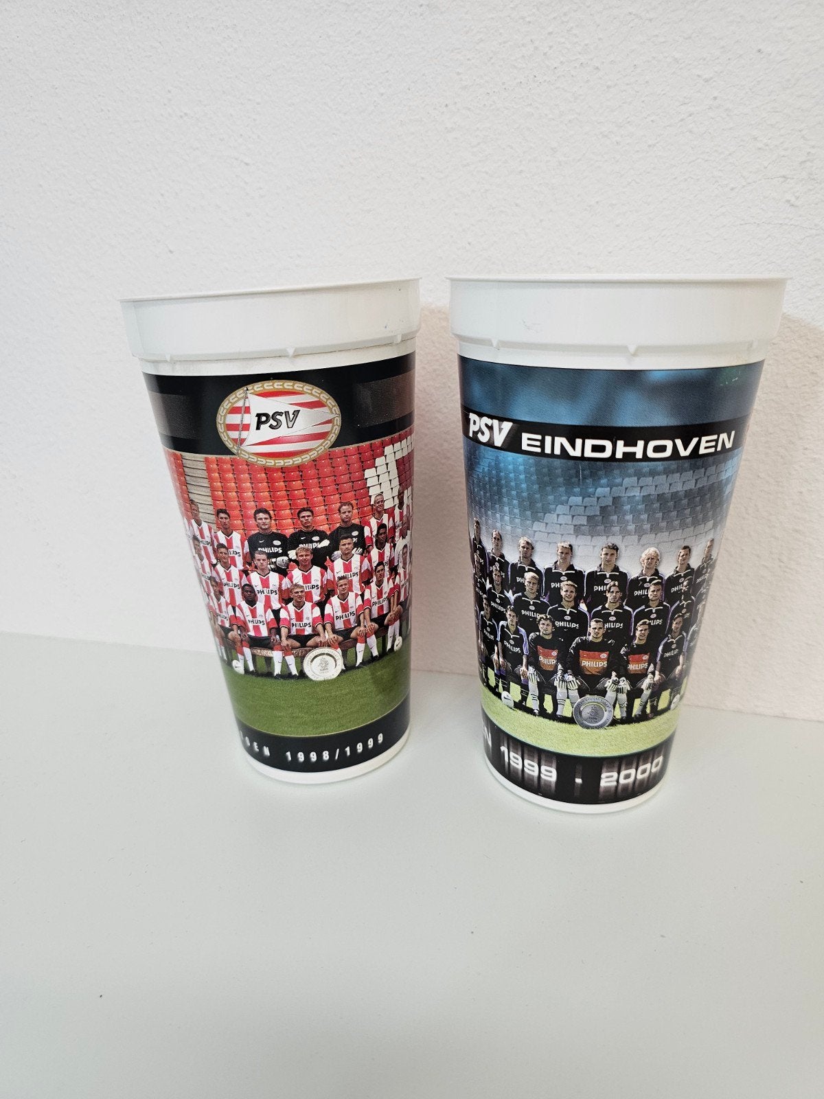 PSV Coca-Cola bekers 1999/2000 en 2000/2001, Ophalen of Verzenden, Gebruikt, PSV, Overige typen