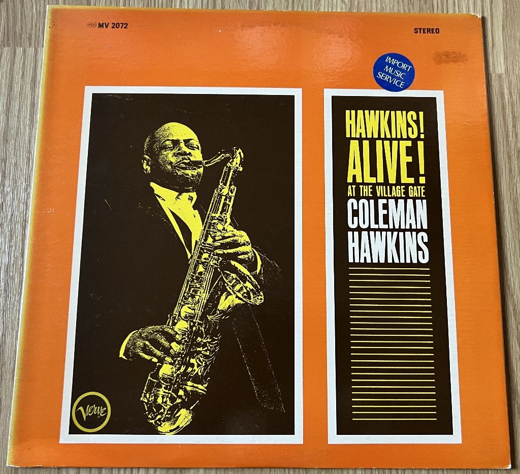 LP Coleman Hawkins - Alive! At The Village Gate, LP, Gebruikt, Ophalen of Verzenden, 12 inch
