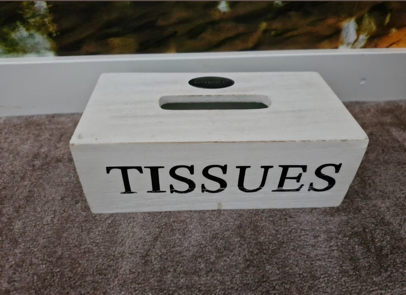 Houten tissues box van Riverdale., Ophalen, Minder dan 50 cm